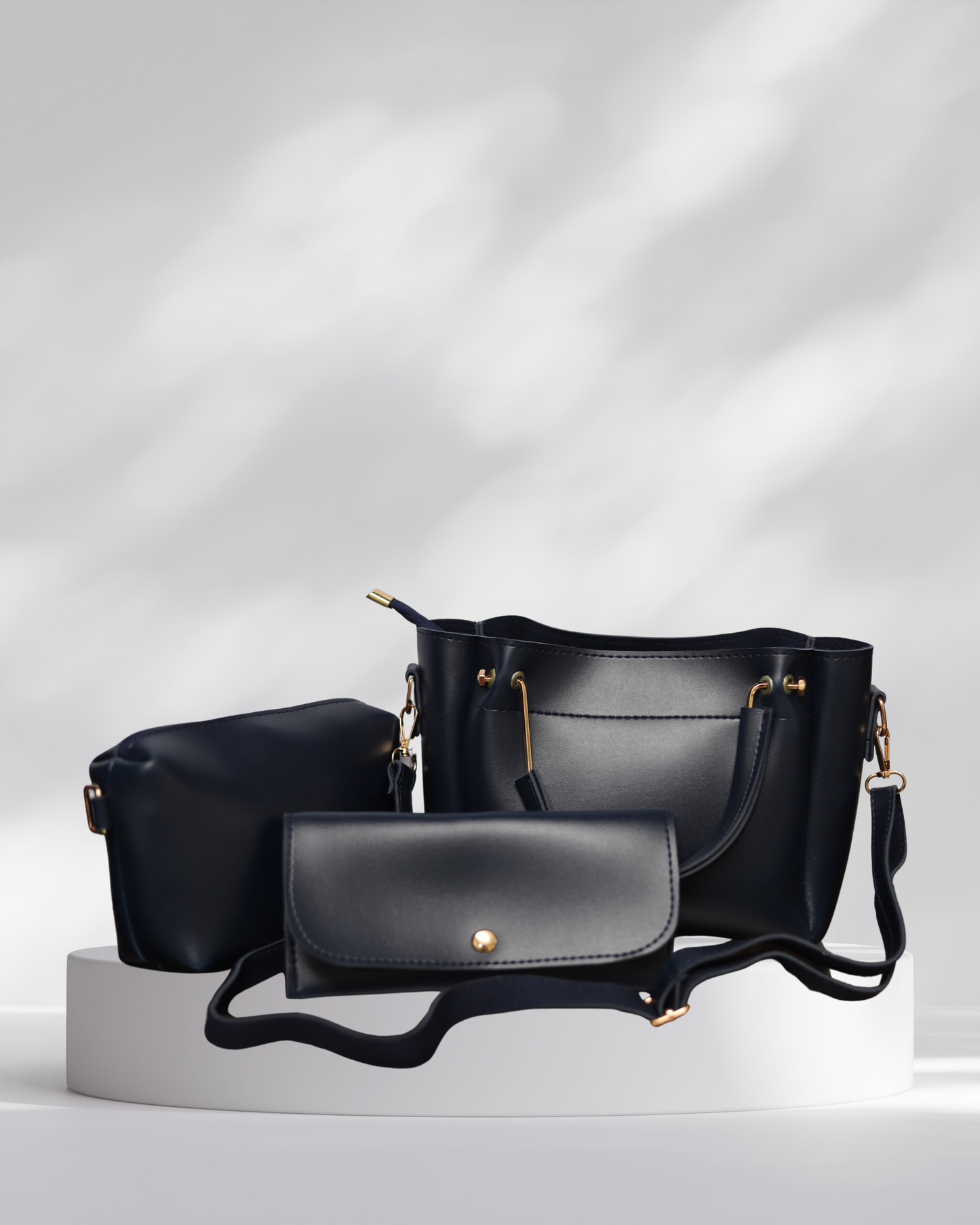 Black 3 in 1 Luxe Handbag