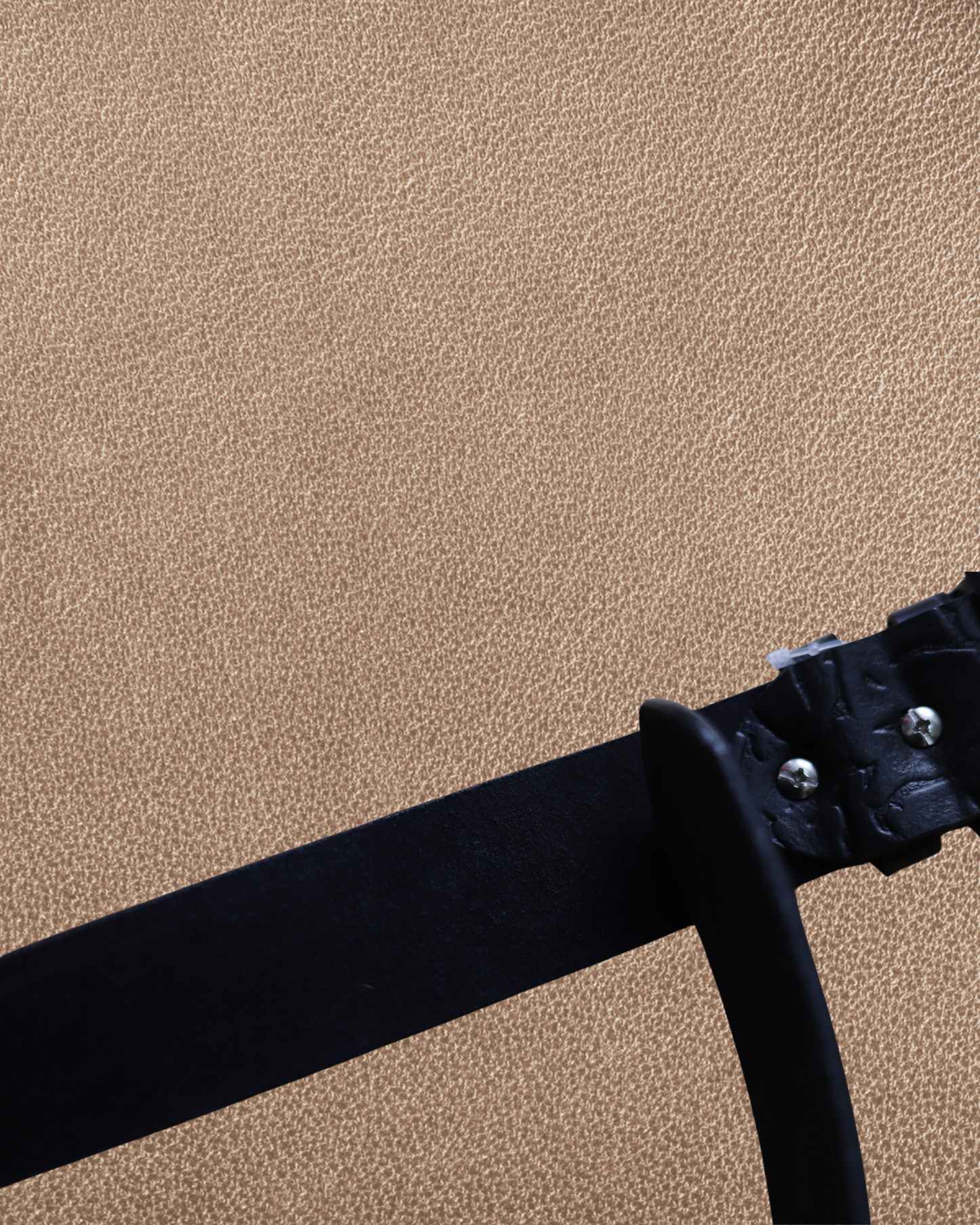 Premium Black Leather Belt