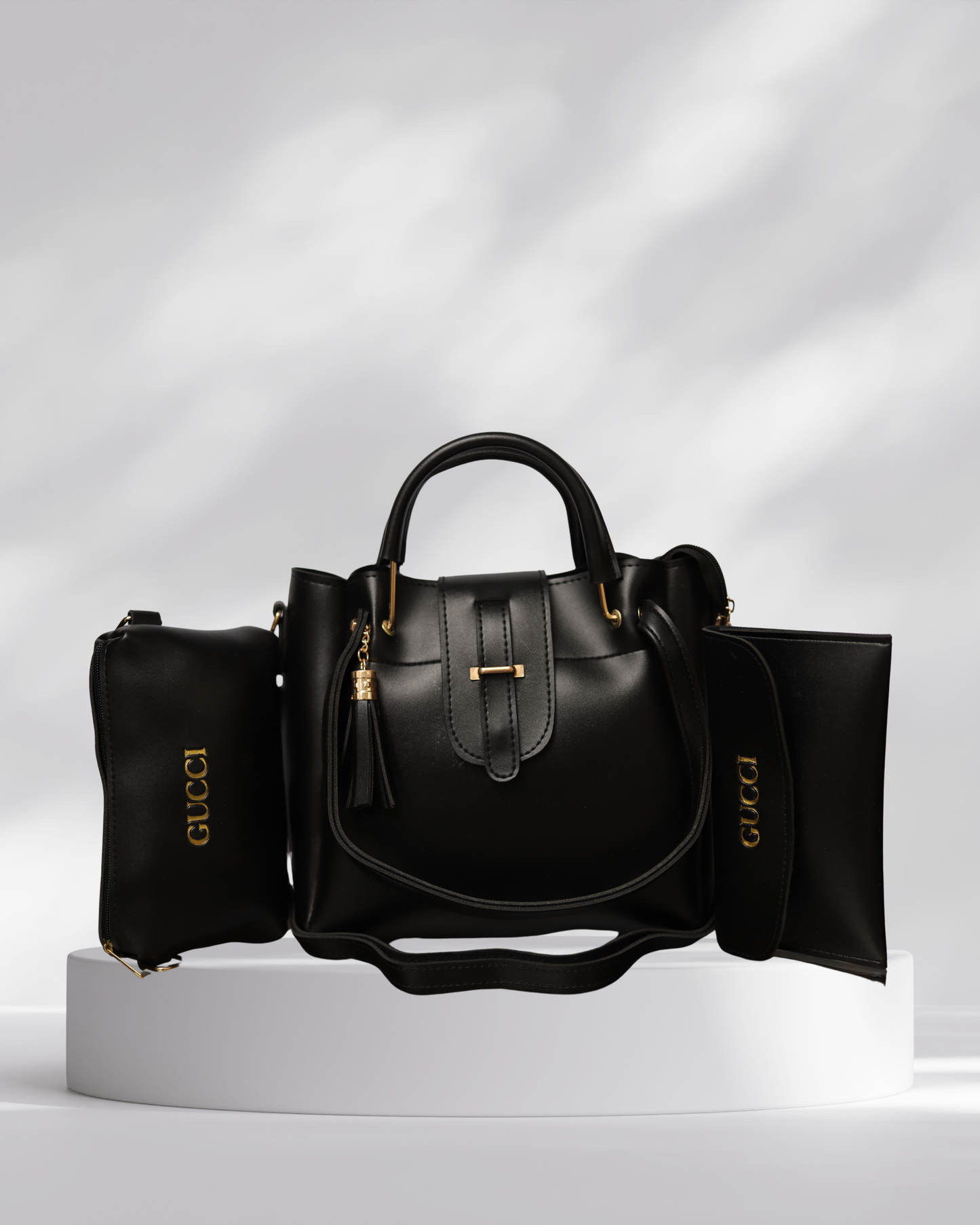 Gucci Inspired Black 3 in 1 bag