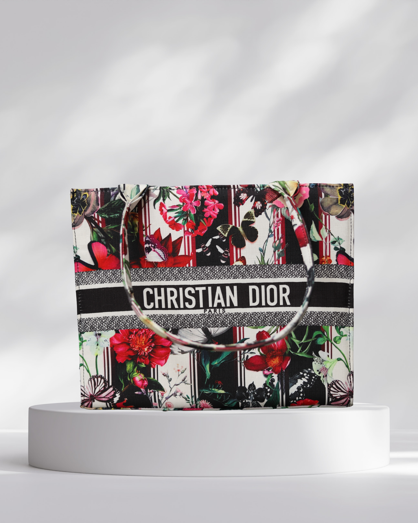 Floral Luxe Red Handbag