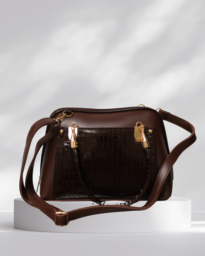 Dark Brown Luxe Handbag