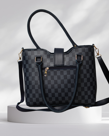 Check Luxe Handbag