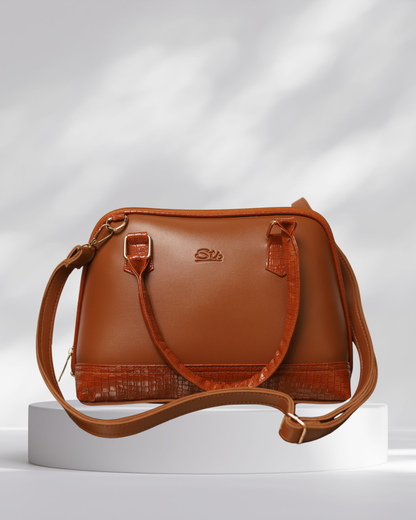 Caramel Luxe Handbag